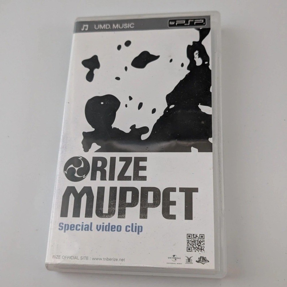 RIZE Muppet Special Video Clip UMD Music Sony PSP Japanese Import SEGA Rare